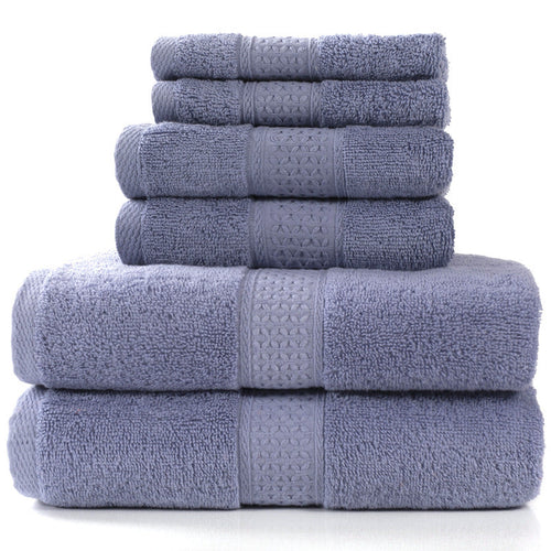 Cotton absorbent towel set of 3 pieces and 6 pieces
